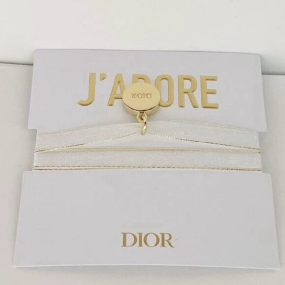NEW Dior JAdore Charm Bracelet White Pendant Ribbon Perfumable Diffuser Charm - Picture 4 of 4